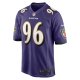 Men's Baltimore Ravens Broderick Washington Nike Purple Game Player Jersey