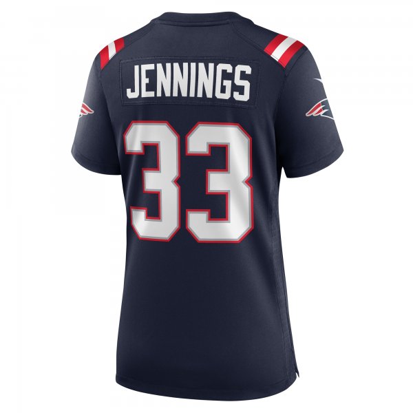 Women's New England Patriots Anfernee Jennings Nike  Navy Team Game Jersey