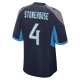 Men's Tennessee Titans Ryan Stonehouse Nike Navy Game Player Jersey