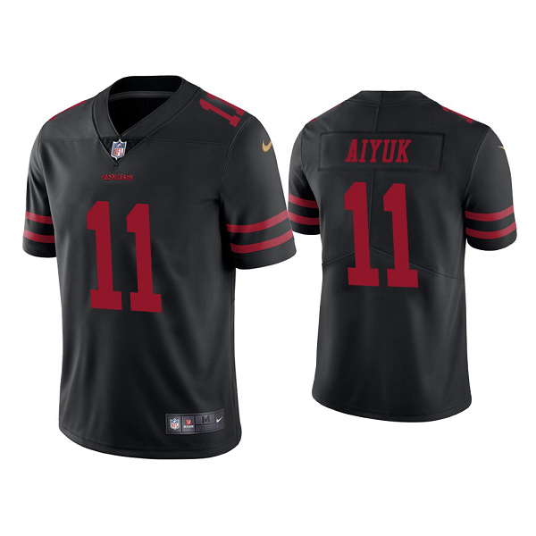 Men's #11 Brandon Aiyuk San Francisco 49ers Black 2020 NFL Draft Vapor Limited Jersey