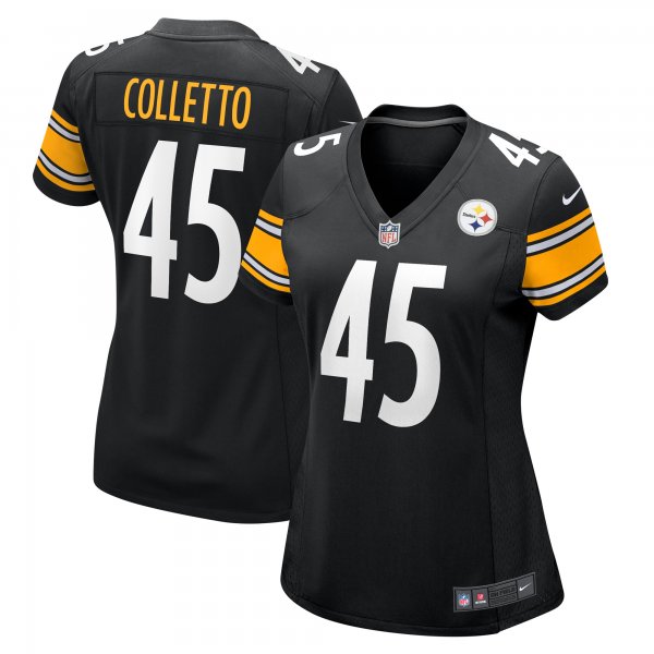 Women's Pittsburgh Steelers Jack Colletto Nike  Black  Game Jersey