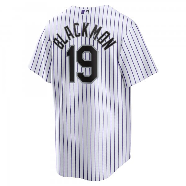 Men's Colorado Rockies Charlie Blackmon Nike White Home Replica Player Name Jersey