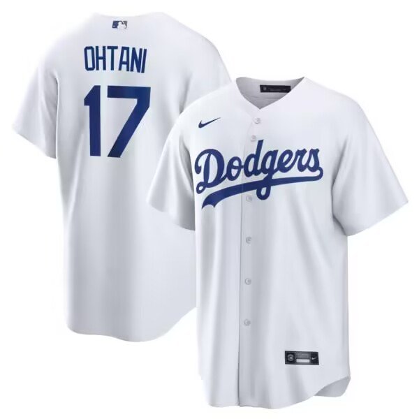 Youth Los Angeles Dodgers #17 Shohei Ohtani Nike White MLB Cool Base Jersey