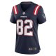 Women's New England Patriots Tre Nixon Nike Navy Player Game Jersey