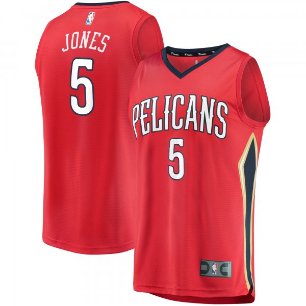 Men's New Orleans Pelicans Herbert Jones Fanatics Red Fast Break Replica Player Jersey - Statement Edition