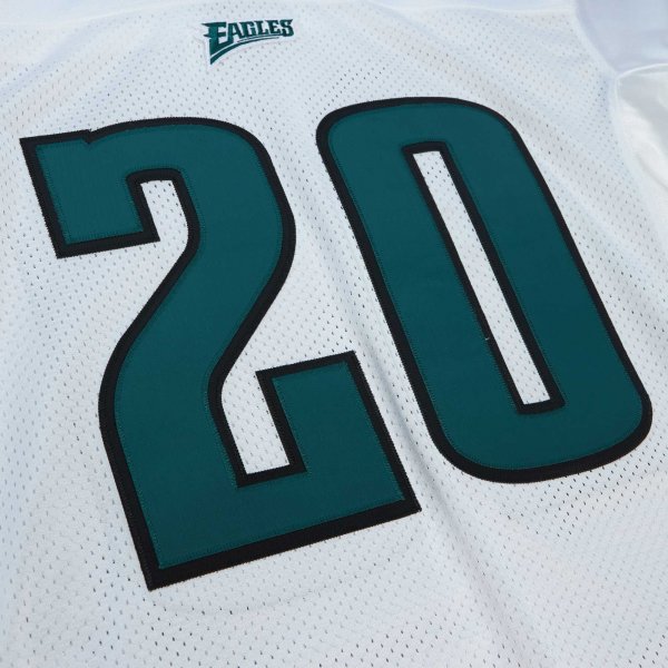 Men's Philadelphia Eagles 1996 Brian Dawkins Mitchell & Ness White Throwback Retired Player Jersey