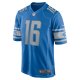 Men's Detroit Lions Jared Goff Nike Blue Game Jersey