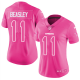 Nike Dallas Cowboys #11 Cole Beasley Pink Women's Stitched NFL Limited Rush Fashion Jersey