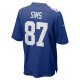 Men's New York Giants Cam Sims Nike  Royal  Game Jersey