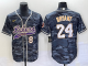 Men's Los Angeles Lakers #24 Kobe Bryant Camouflage Baseball Jersey