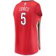 Men's New Orleans Pelicans Herbert Jones Fanatics Red Fast Break Replica Player Jersey - Statement Edition