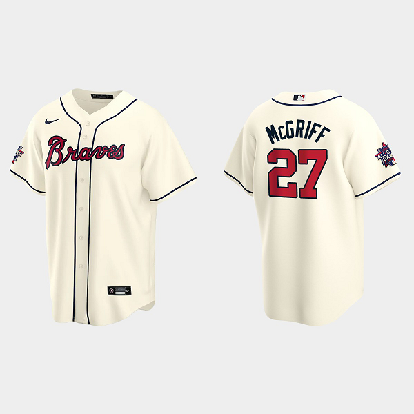 Men's Atlanta Braves #27 Fred McGriff Cream 2021 MLB All-Star Game Jersey