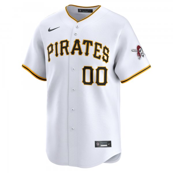 Men's Pittsburgh Pirates Nike White Home Limited Custom Jersey