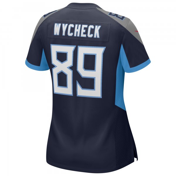 Women's Tennessee Titans Frank Wycheck Nike Navy Game Retired Player Jersey