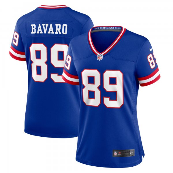 Women's New York Giants Mark Bavaro Nike Royal Classic Retired Player Game Jersey