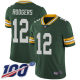 Green Bay Packers #12 Aaron Rodgers Green Team Color Men's Stitched NFL 100th Season Vapor Limited Jersey