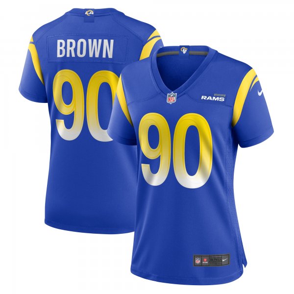 Women's Los Angeles Rams Earnest Brown IV Nike  Royal Team Game Jersey