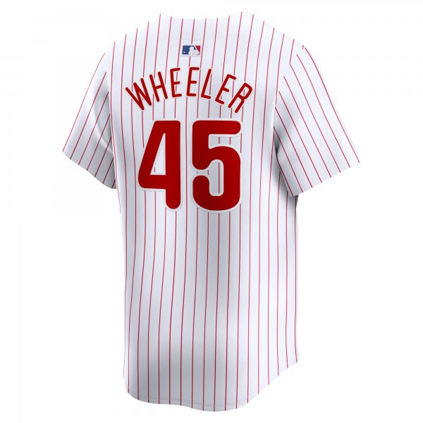 Men's Philadelphia Phillies Zack Wheeler Nike White Home Limited Player Jersey