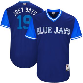 Men's Toronto Blue Jays #19 Jays Jose Bautista Joey Bats Majestic Royal 2017 Players Weekend Jersey