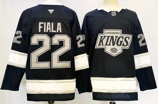 Men's #22 Kevin Fiala Los Angeles Kings Black City Edition Jersey