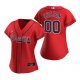 Women's Atlanta Braves Custom Nike Red 2020 Alternate Jersey