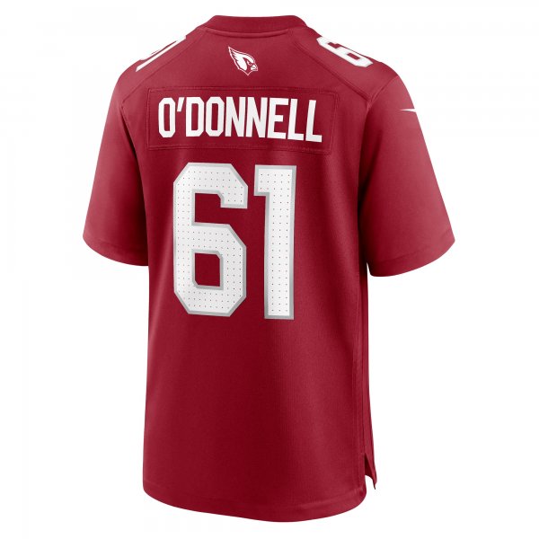 Men's Arizona Cardinals Carter O'Donnell Nike  Cardinal Team Game Jersey