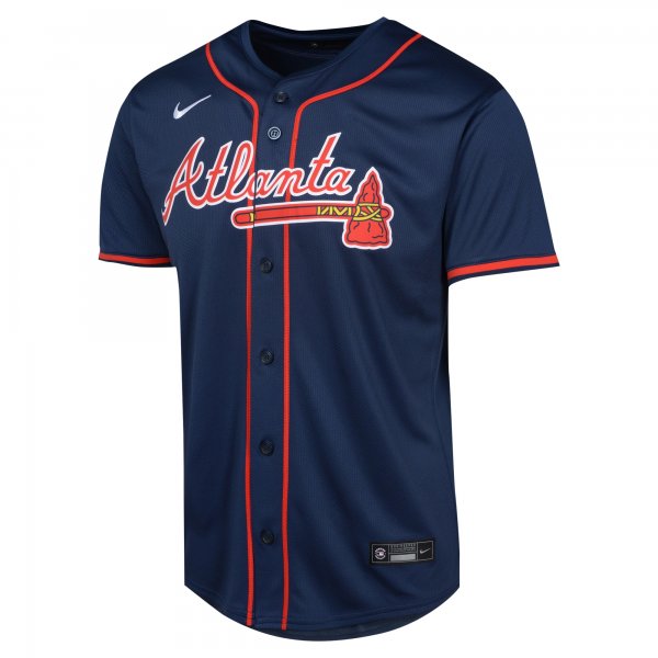 Youth Atlanta Braves Matt Olson Nike Navy Alternate Limited Player Jersey