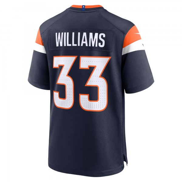 Men's Denver Broncos Javonte Williams Nike Navy Alternate Game Jersey