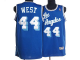 Mitchell and Ness Men's Los Angeles Lakers #44 Jerry West Stitched Blue Throwback NBA Jersey