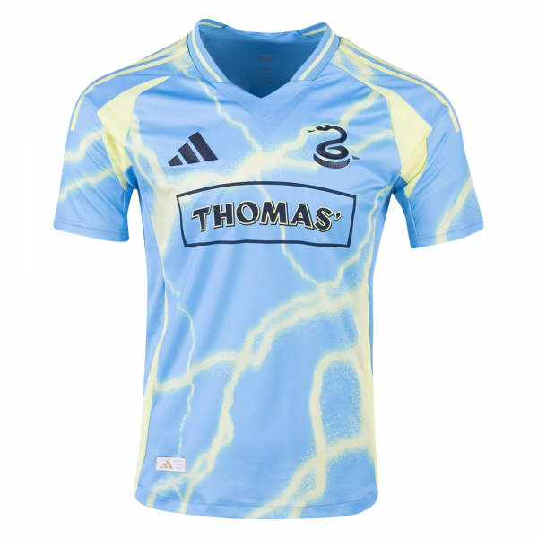 adidas Philadelphia Union Indiana Vassilev Authentic Away Jersey 25/26 (Blue/Yellow)