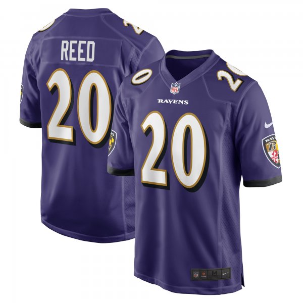 Men's Baltimore Ravens Ed Reed Nike Purple Retired Player Game Jersey