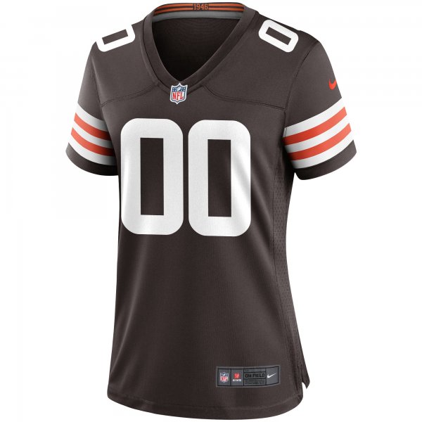 Women's Nike Cleveland Browns Brown Custom Game Jersey