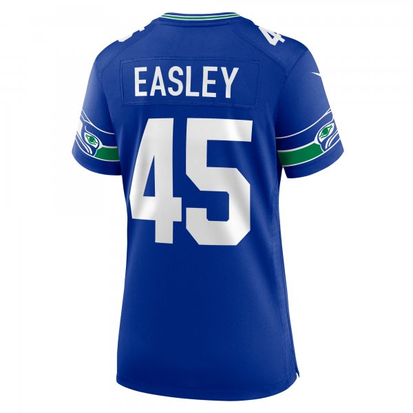 Women's Seattle Seahawks Kenny Easley Nike Royal Throwback Retired Player Game Jersey