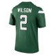 Men's New York Jets Zach Wilson Nike Gotham Green Legend Jersey