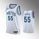 Men's Nike Minnesota Timberwolves #55 Luka Garza 35th Anniversary 2023-24 Classic Edition Jersey - White