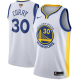 Men's Nike Golden State Warriors #30 Stephen Curry White The Finals Patch Swingman Association Edition NBA Jersey