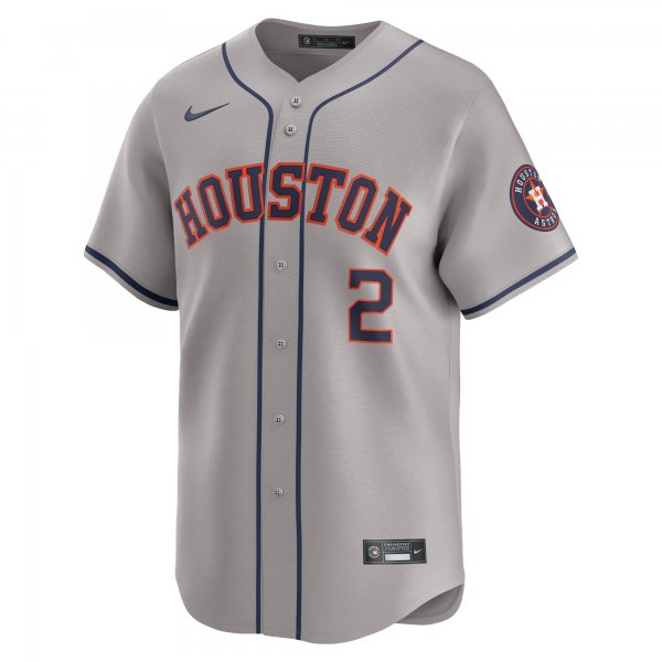 Men's Houston Astros Alex Bregman Nike Gray Away Limited Player Jersey