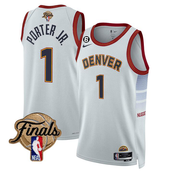 Men's Denver Nuggets Porter Jr #1 Finals Patch CITY 2022/23 Jersey