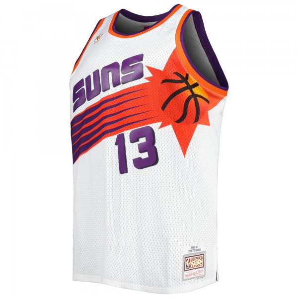 Men's Phoenix Suns Steve Nash Mitchell & Ness White Big & Tall Hardwood Classics 1996/97 Swingman Jersey