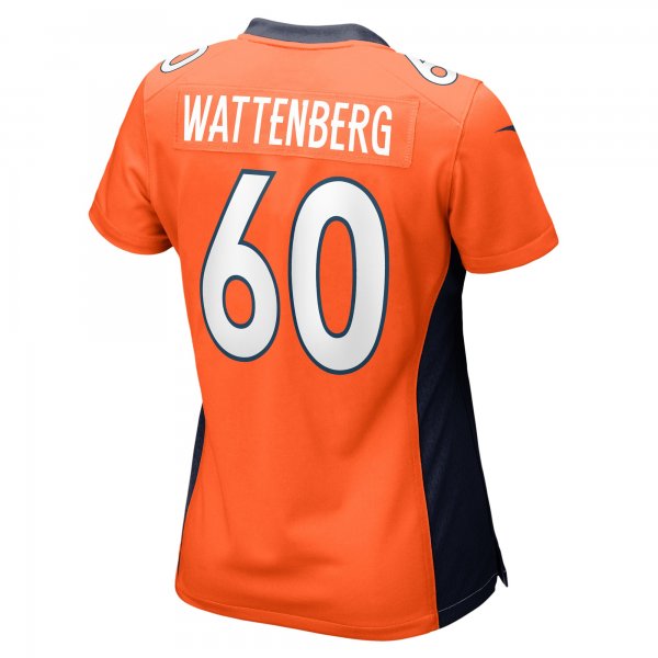 Women's Denver Broncos Luke Wattenberg Nike Orange Game Player Jersey