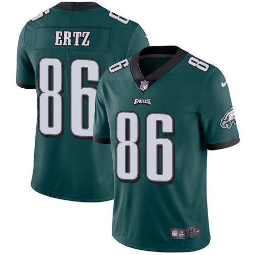 Nike Philadelphia Eagles #86 Zach Ertz Midnight Green Team Color Men's Stitched NFL Vapor Untouchable Limited Jersey