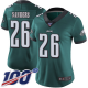 Women's Philadelphia Eagles #26 Miles Sanders Midnight Green Team ColorStitched NFL 100th Season Vapor Limited Jersey