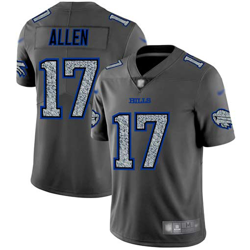 Buffalo Bills #17 Josh Allen Gray Static Men's Stitched NFL Vapor Untouchable Limited Jersey