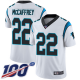 Carolina Panthers #22 Christian McCaffrey White Men's Stitched NFL 100th Season Vapor Limited Jersey