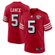 Men's San Francisco 49ers #5 Trey Lance Nike Scarlet 75th Anniversary Alternate Player Limited Jersey