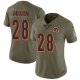 Nike Cincinnati Bengals #28 Joe Mixon Olive Women's Stitched NFL Limited 2017 Salute to Service Jersey