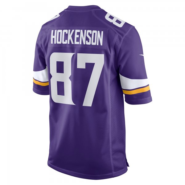 Men's Minnesota Vikings T.J. Hockenson Nike Purple Game Player Jersey