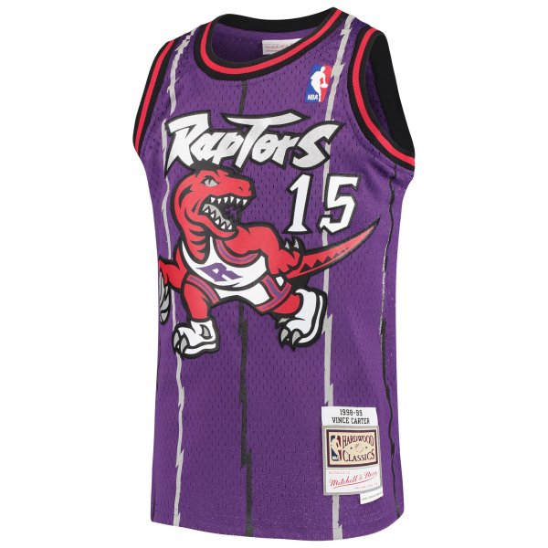 Youth Toronto Raptors Vince Carter Mitchell & Ness Purple 1998/99 Hardwood Classics Swingman Throwback Jersey