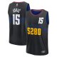 Men's Unisex Denver Nuggets #15 Nikola Jokic Black 2023/34 Fast Break City Edition Jersey