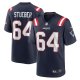 Men's New England Patriots Andrew Stueber Nike Navy Game Player Jersey